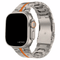 Premium Titan Armband Hero mit Sicherheitsschließe für alle Apple Watch Serien (Titan|Orange)